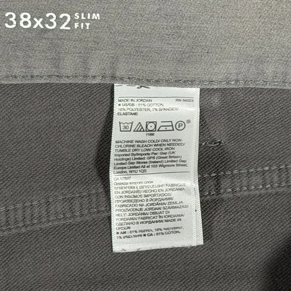 Banana Republic Jeans Mens 38x32 Gray Traveler Slim Fit Denim Stretch Casual - Picture 3 of 9